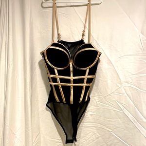 Black and Gold body suit